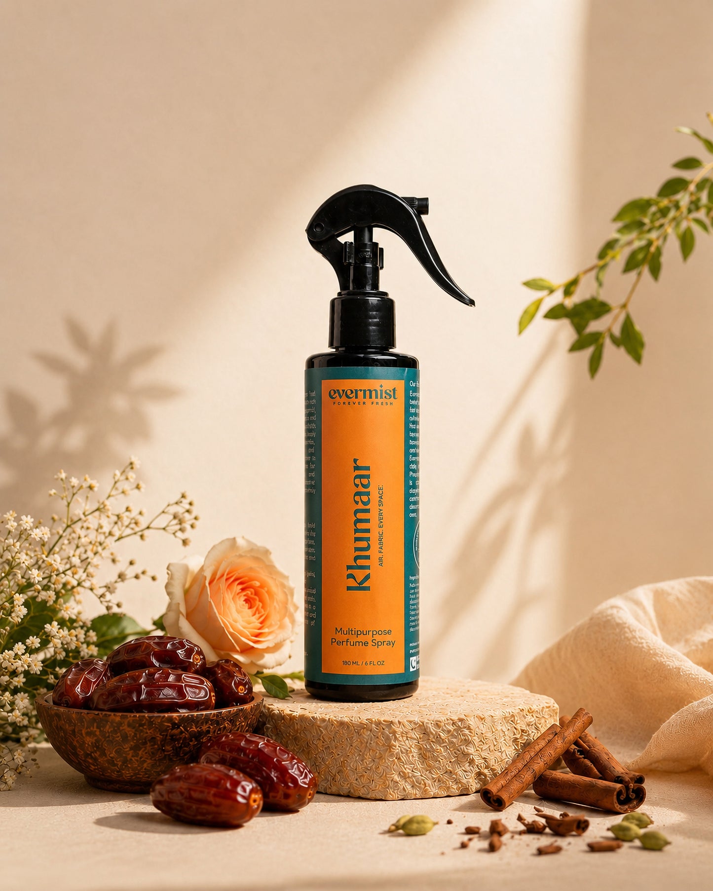 Khumaar Luxury Room & Linen Mist | 180ml | Warm Sweet Amber